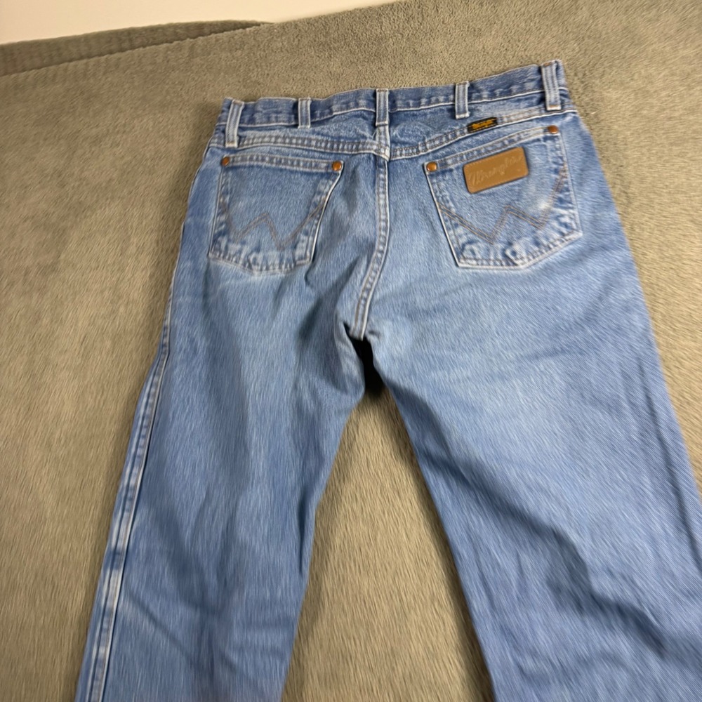 Wrangler Cowboy Cut 1013MWZPW Light Wash Straight Leg Denim Jeans 31x32